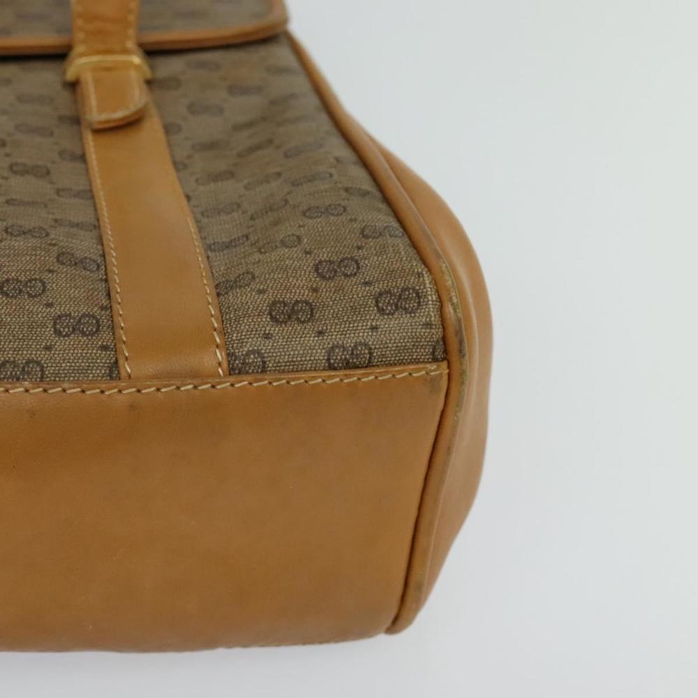 GUCCI Micro GG Supreme Hand Bag PVC Leather Beige Gold 000 984 4857 Auth ep7571 - Picture 15 of 16